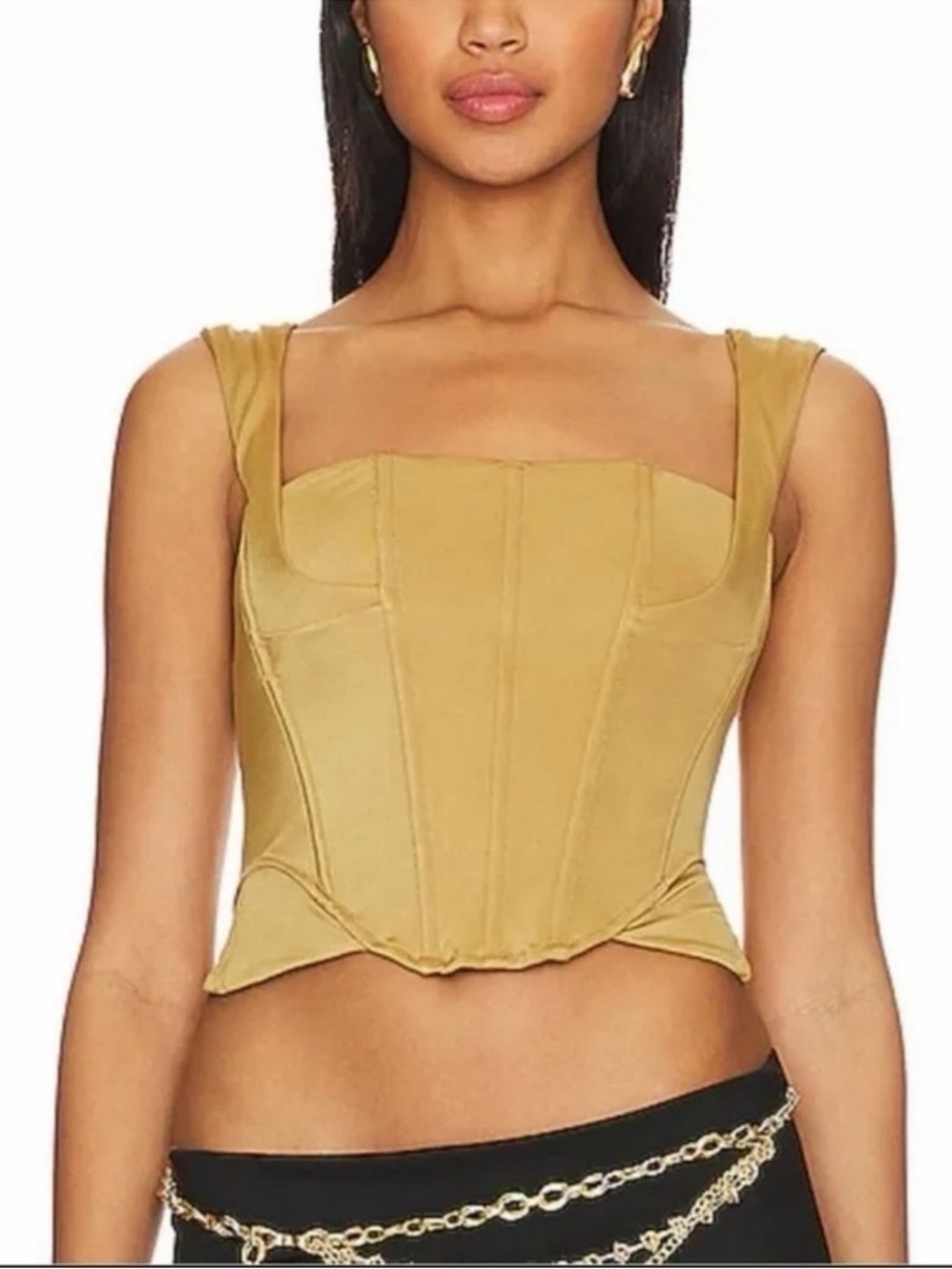 We are HAH Structured Corset Crop Top